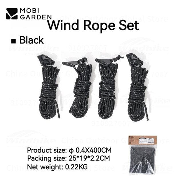 MOBI GARDEN 4m Reflective Guyline Set (4 Pack)